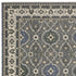 5' X 8' Blue And Gray Oriental Area Rug With Fringe